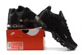 hommes nike air max plus tn3 noir or